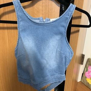 Denim Crop Top